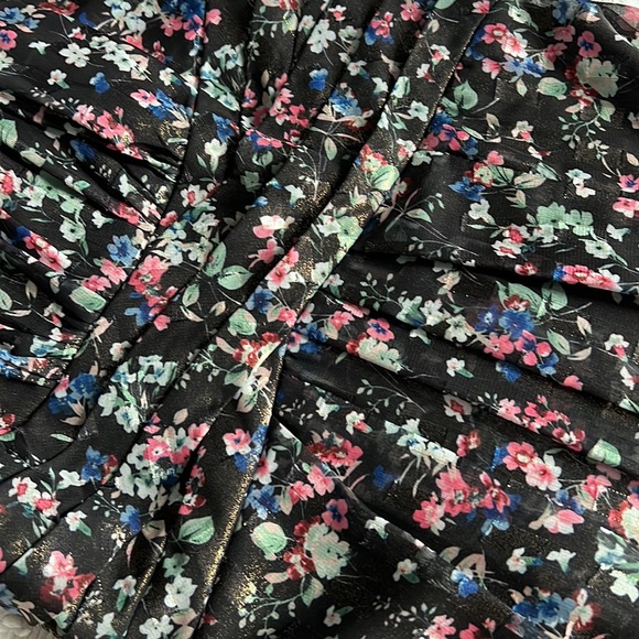 Adrianna Papell Women's Foiled Printed Chiffon Gown - Picture 8 of 10